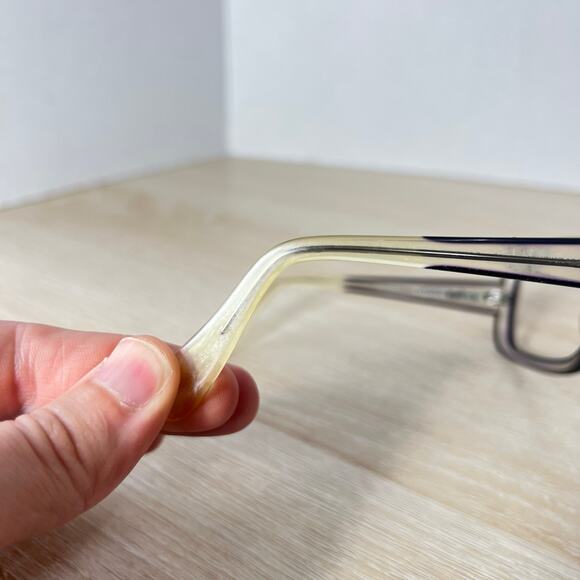 Oliver Peoples Freya CRY/BK Sunglasses FRAMES ONLY Translucent Gray 57-18-135 main image 12